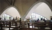 Inside View of Lotus Temple Delhi India.