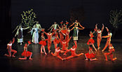 A Russian ballet performed by a multinational children's group in New Delhi