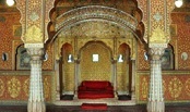 Intricately Carved Diwan-i-Khas. carvedwindow-Agra Fort
