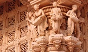 The Yagnapurush Kund inside the Akshardham Temple complex in Delhi.