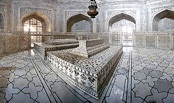 Inside view of Taj Mahal.